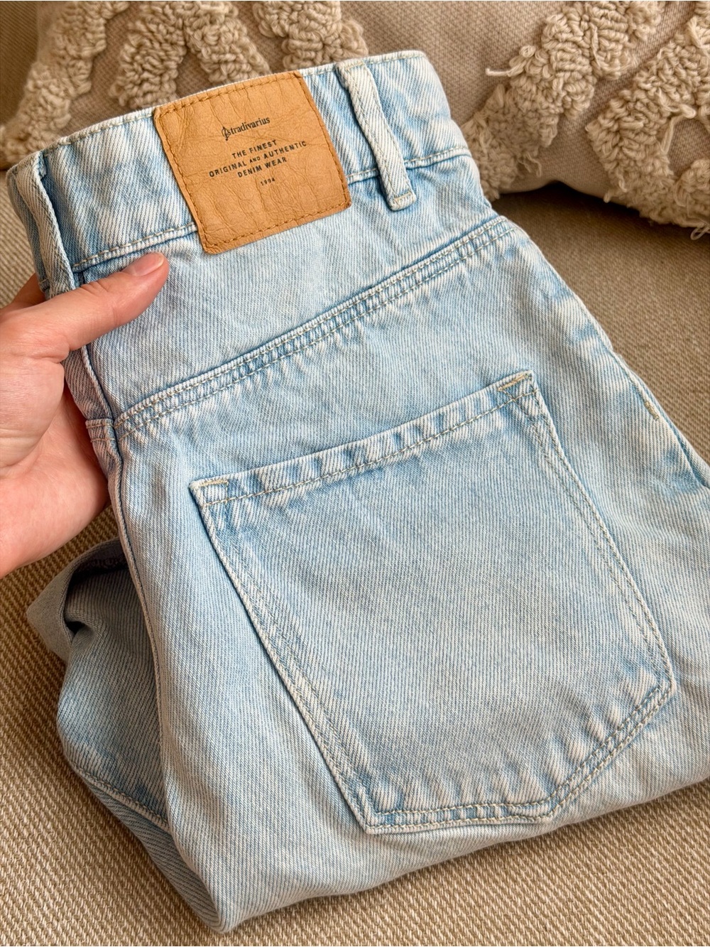 Stradivarius Light Blue High-Rise short